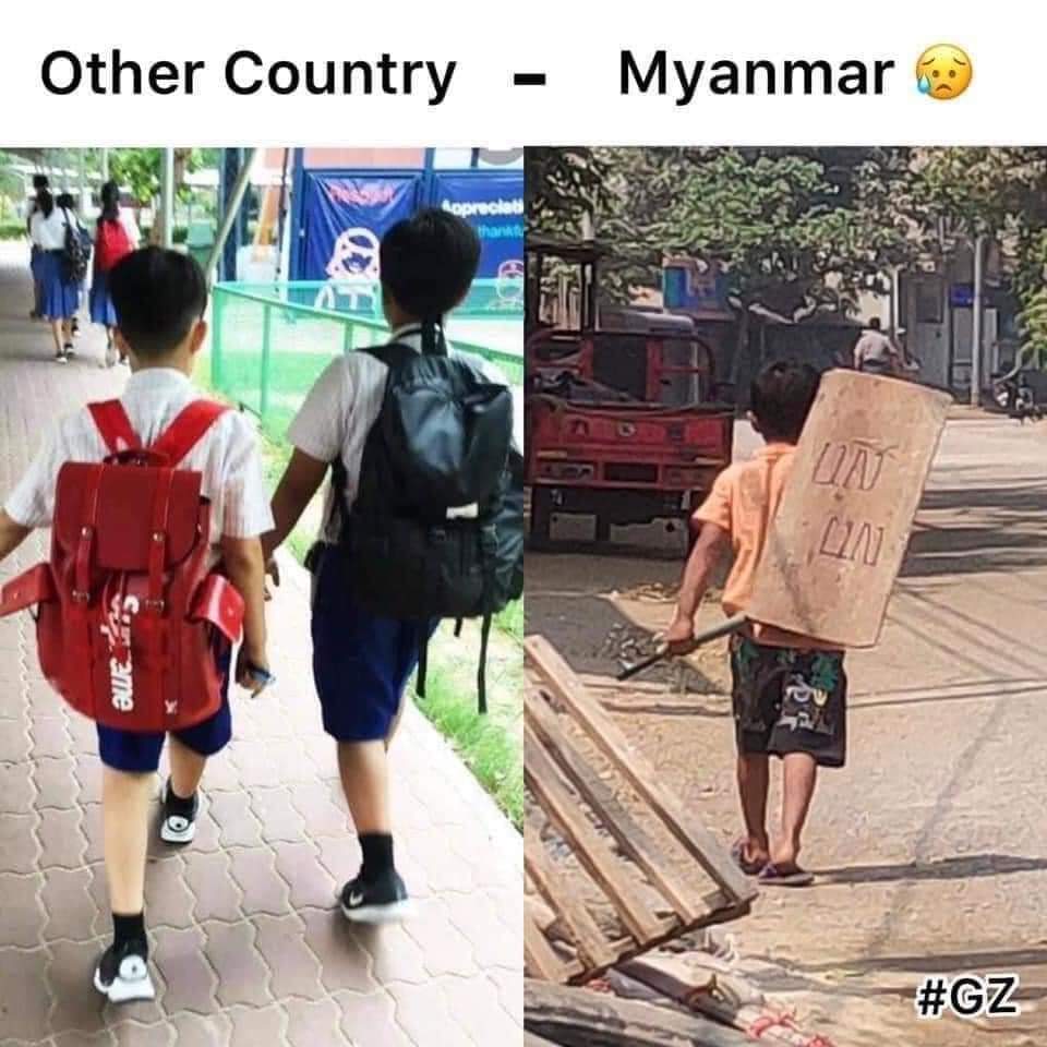 myanmar2019's tweet photo. Myanmar is seriously injured, and the wound is so fucking deep so she can not step forward and we all are too much concerned that she is going again way backward for more years to come 😓

#RejectMilitaryCoup
#SaveMyammar
#March27Coup
#whatishappeninginmyamar https://t.co/3GeH40zh9U
