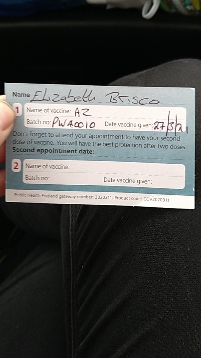 WildBrisco's tweet photo. After a year of semi-shielding and three months of arguments with my GP, I FINALLY got the Rona vaccine yesterday. I ❤️ science but I do not ❤️ feeling like I've been run over today. That said the most painful part of the experience was still trying to leave the car park after 🤣 https://t.co/QdkdcsHesL