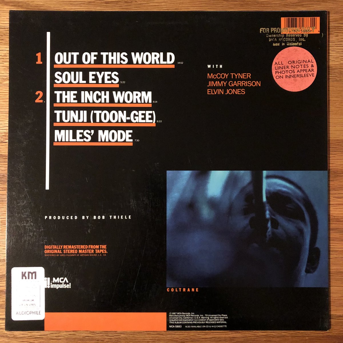 TheLeesOfMemory's tweet image. Powered by some @JohnColtrane Classic Quartet this morning. 🎧⚡️✨ The MCA @impulselabel audiophile represses from '87 sound KILLER. This is a CLEAN promo copy. Peace to @Phonoluxe ✌🏼These ice-dyes ain't gonna band up themselves! #newwork #IceAndTime #icedye @dharmatrading 🌈🔥⚡️