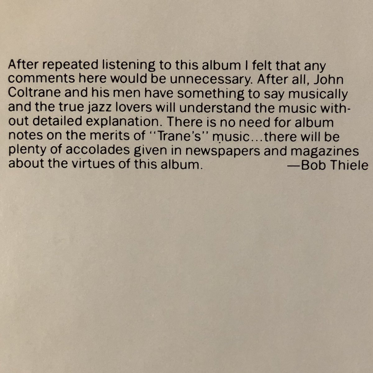 TheLeesOfMemory's tweet image. Powered by some @JohnColtrane Classic Quartet this morning. 🎧⚡️✨ The MCA @impulselabel audiophile represses from '87 sound KILLER. This is a CLEAN promo copy. Peace to @Phonoluxe ✌🏼These ice-dyes ain't gonna band up themselves! #newwork #IceAndTime #icedye @dharmatrading 🌈🔥⚡️