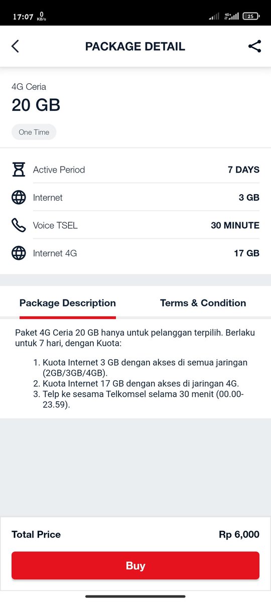 ac3ngan's tweet photo. @Telkomsel Neh bukti gw dpt promo pkt 4G ceria.. jgn suudzon lu min @Telkomsel https://t.co/X2r9mlBFst