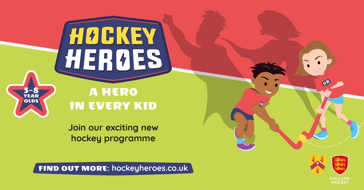 Hockey offers brilliant opportunities to stay healthy &amp; have fun. #HockeyHeroes is for children aged 5-8 that aims to develop both their physical &amp; character ‘superpowers’, unlocking the hero inside them! #Cannock #CannockHC 
Book today: play.englandhockey.co.uk/HockeyHeroes/C…
