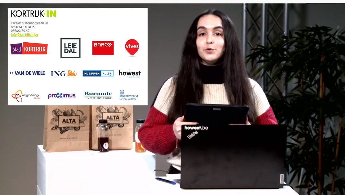 Sfeerbeeld van de eerste digitale aperosessie van Kortrijk.IN, met als moderator: Latifa Gueddas, student journalistiek aan <a href="/howest/">Howest</a>. Dit event had o.a. de volgende sponsors:  <a href="/VokaWVL/">Voka West-Vlaanderen</a> , @8500kortrijk, @barco <a href="/azgroeninge/">az groeninge</a>  <a href="/leiedal/">Leiedal</a> <a href="/howest/">Howest</a> <a href="/vives/">Roger Harlacher</a> <a href="/ugent/">UGent</a> <a href="/KULeuvenKulak/">KU Leuven Kulak</a>