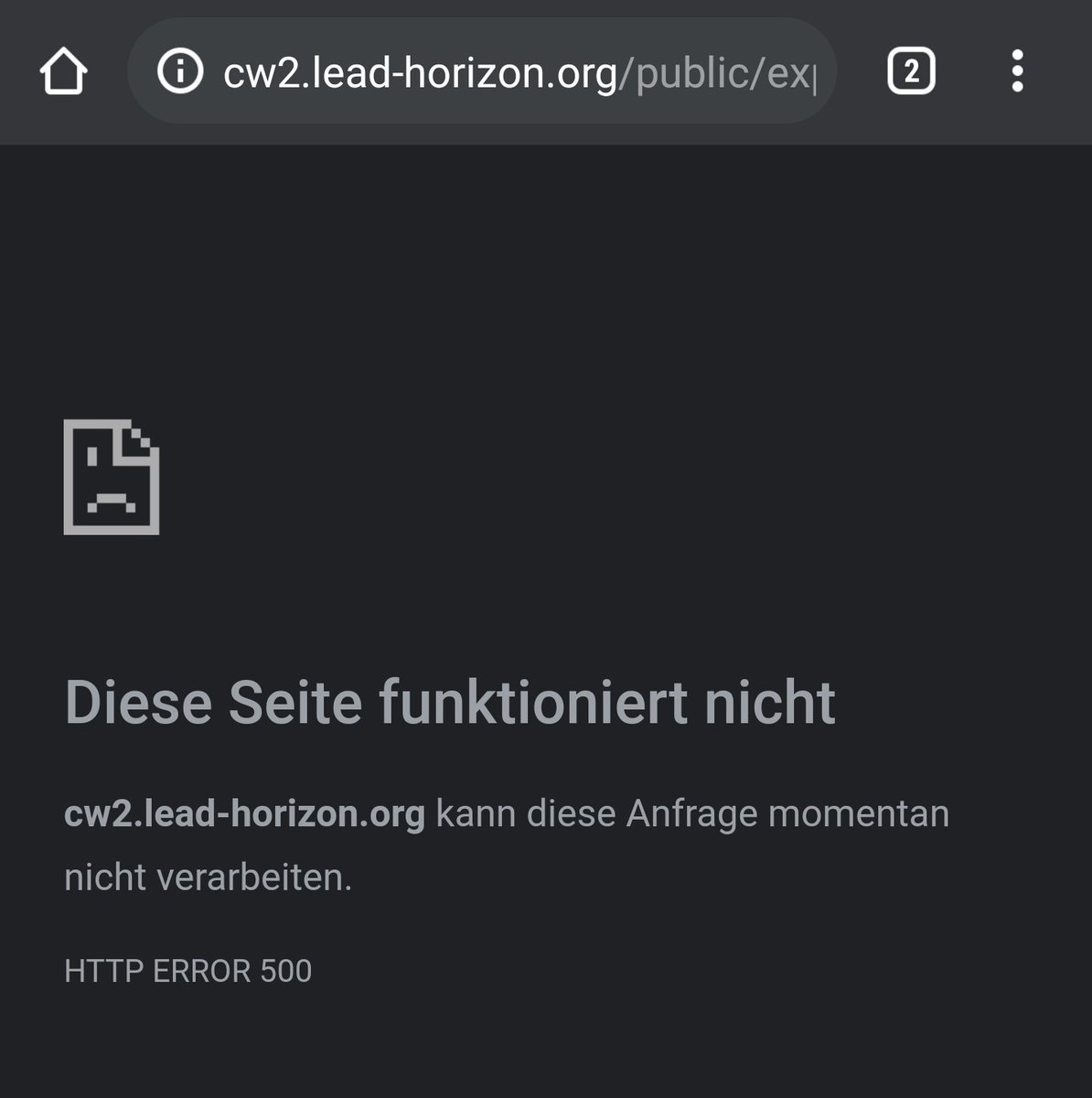 Mittlerweile zweiter #PCR #Gurgeltest aufgrund von IT-Problemen gescheitert. Liegt es an mir oder gibt es aktuell Probleme mit dem Server? <a href="/Stadt_Wien/">Stadt Wien</a> <a href="/lead_horizon/">LEAD Horizon</a>