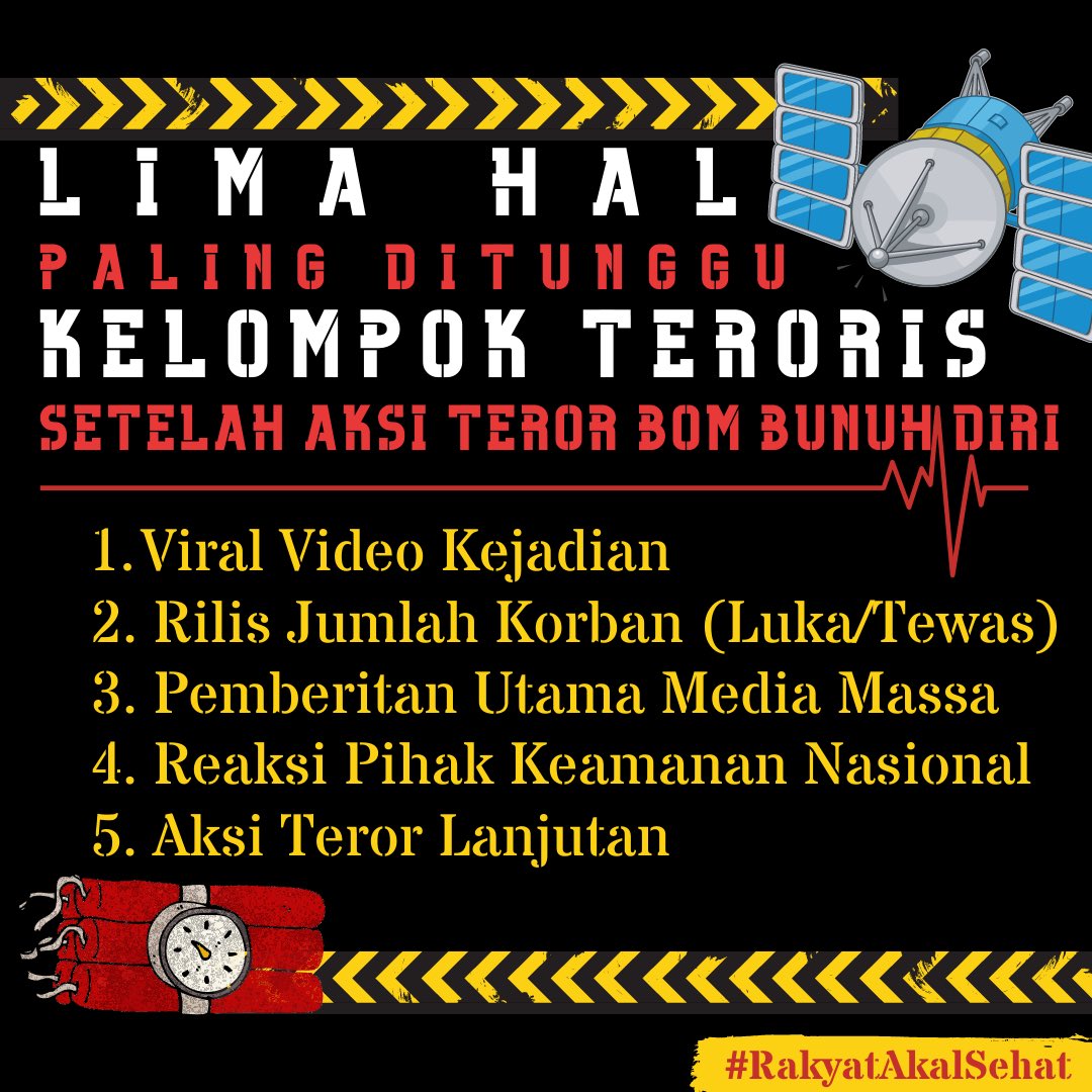 abirekso's tweet photo. Lima Hal yang paling ditunggu teroris, dan kita hanya perlu melakukan tiga hal untuk melawannya.

Saya mohon bantuan teman-teman untuk merituit keras informasi sederhana ini. Mohon sedekah RTnya teman2 agar kita melawan dengan strategi yang benar!!

#RakyatAkalSehat https://t.co/eYXDOYqPnH