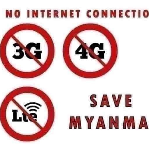 Please Speak Out for it !!!

#SaveMyanmar 
#အင်တာနက်လိုင်းပြန်ဖွင့်ပေး
#whatshappeningnowinmyanmar
#NoInternet