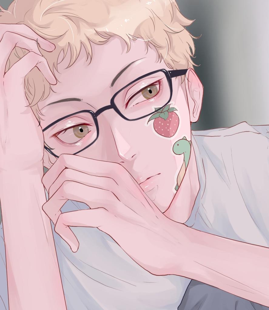 Drawing Tsukki because i've been feeling kind of down lately