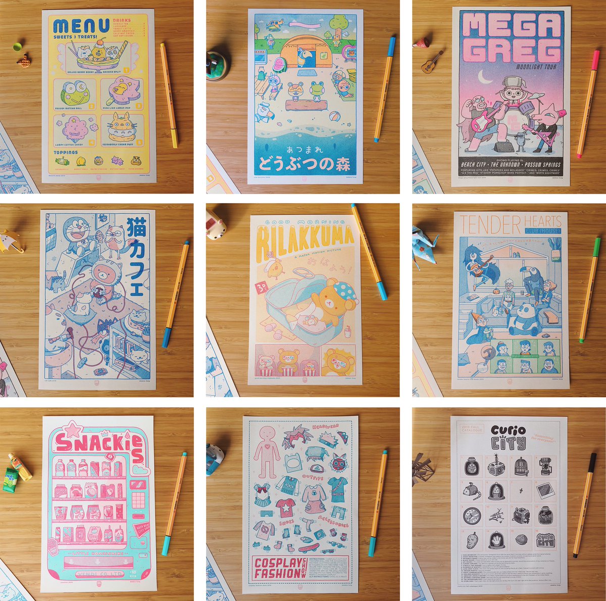 debbiefongdraws's tweet photo. It’s my birthday tomorrow so I’m celebrating with a giveaway! 🤩 One winner will get all 9 of my riso prints (including the two that are currently sold out in my shop)! 🎏🌸✨

Follow me &amp; RT this post to enter! Ends March 31st at 10PM EST ✌️ (US only for this one!) https://t.co/qxa8pDj9F2