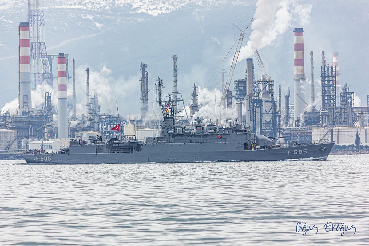 OguzEroguz1's tweet photo. #TurkishNavy #BurakClass #corvette #TCGBafra #F505 (ex. @MarineNationale Second-Maître Le Bihan #F788) https://t.co/RH11RukPhS