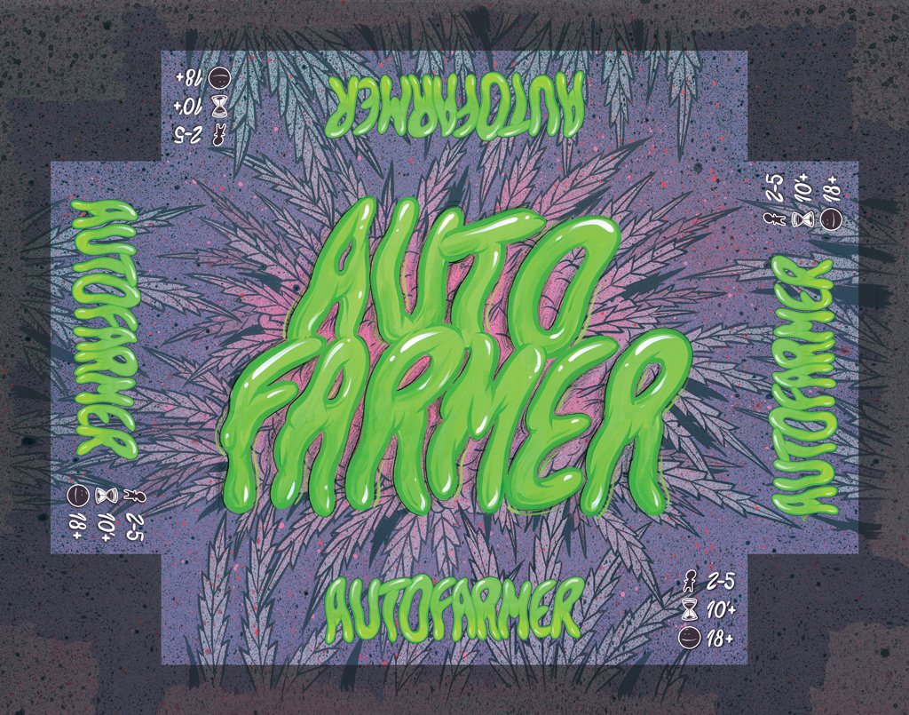 AutofarmerCards's tweet photo. Greetings. Autofarmer is finally in the hands of the printing company. We are truly sorry about the delay. We were overwhelmed by the polishing of the last bits more than expected. The new release date is scheduled for the 25th of April.
#Cards 

Here you can see the box visuals: https://t.co/mN26Up83xB