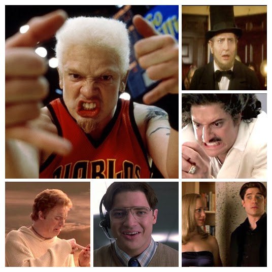 Dim_plz's tweet photo. All this range in one movie?! We respect Brendan Fraser in this house! https://t.co/SMCxnF48Mt