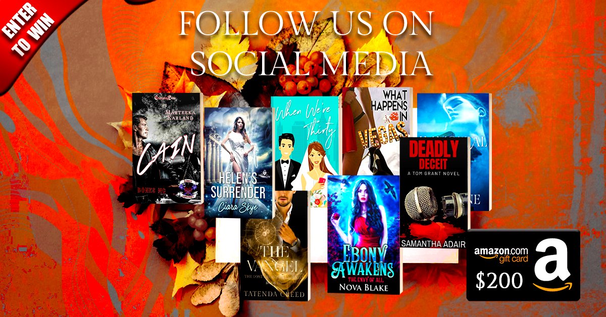 🔥🎁Enter to Win a $200 Amazon Gift Card.🎁🔥 For your chance to win, please follow our authors on their social media platforms.  
bookthrone.com/march-social-m…