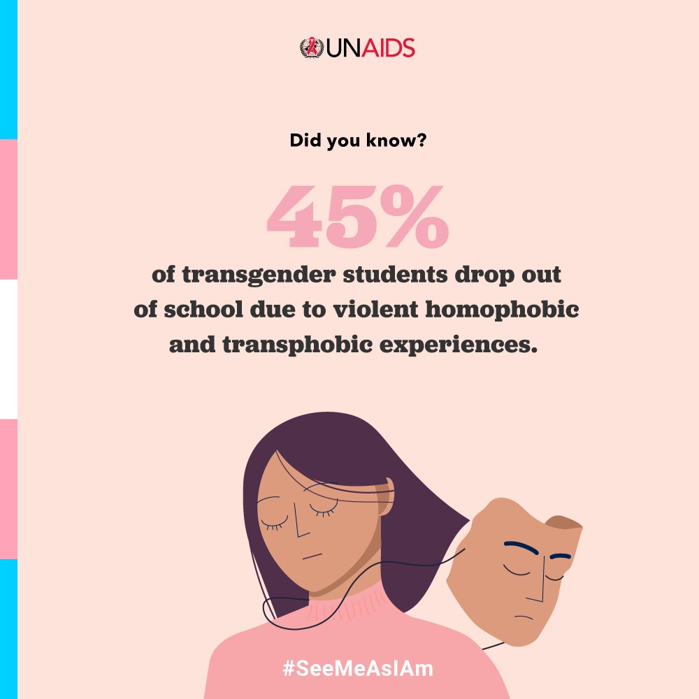 No child should suffer because of who they are.

All children deserve love, protection & equal rights, including the right to an education free of discrimination & bullying.

Join us in calling for the rights of transgender children to be protected. #SeeMeAsIAm