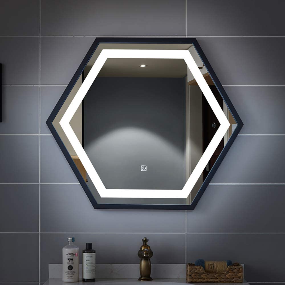 Windowless bathroom? Light and reflection can really open up the space, particularly backlit mirrors.
.
Bathroom Origins #interiora #bathroommirror #bathroomlighting #bathroomdesign #bathroom #renovation #bathroomgoals #instabathroom #homereno #industrialdesign #remodelling
