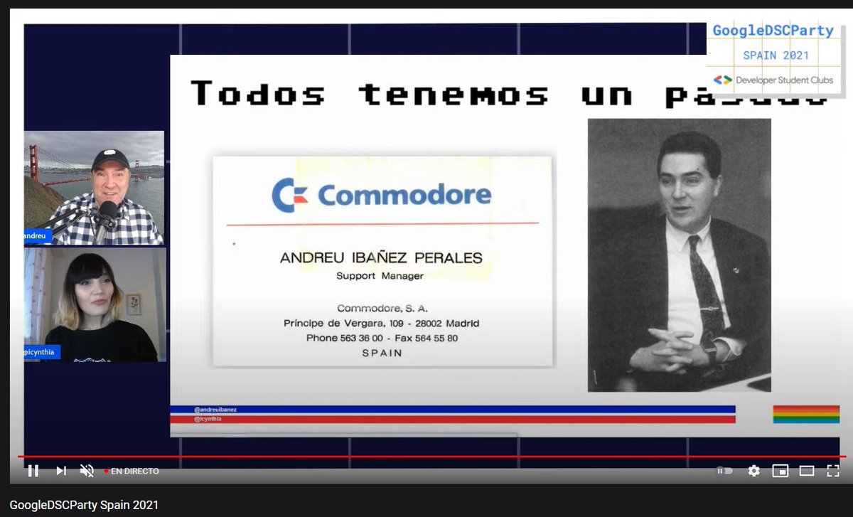 DscSpain's tweet image. ¿Sabéis quién es este hombre?

Exacto... es @andreuibanez 😱🎉
#GoogleDSCParty