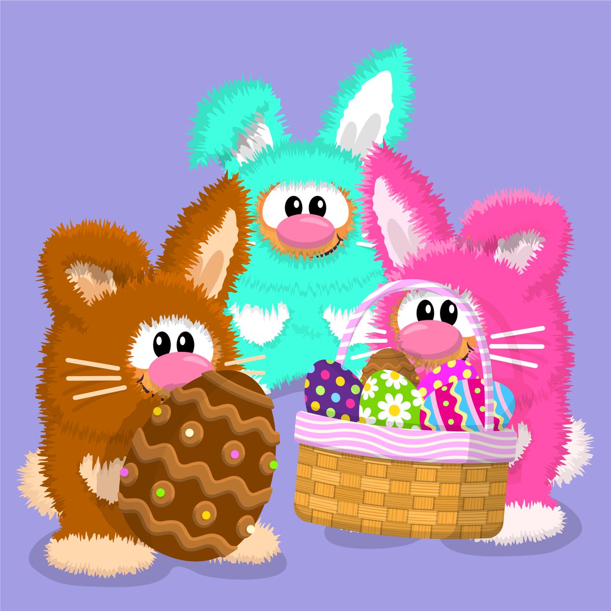 Fuzzy critters come bearing eggs.