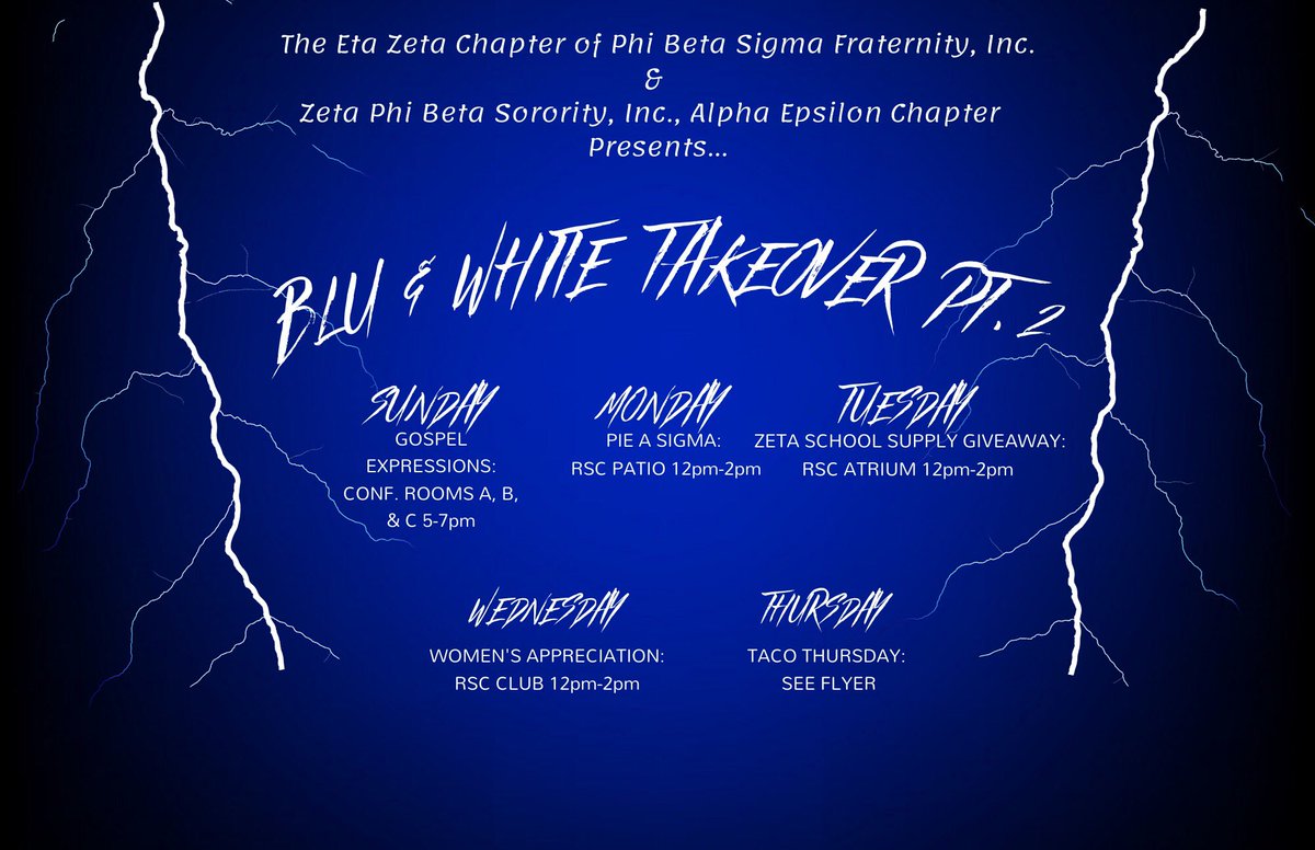 Part 2 is in full affect!! Make sure you come out for one more week of great events!!!