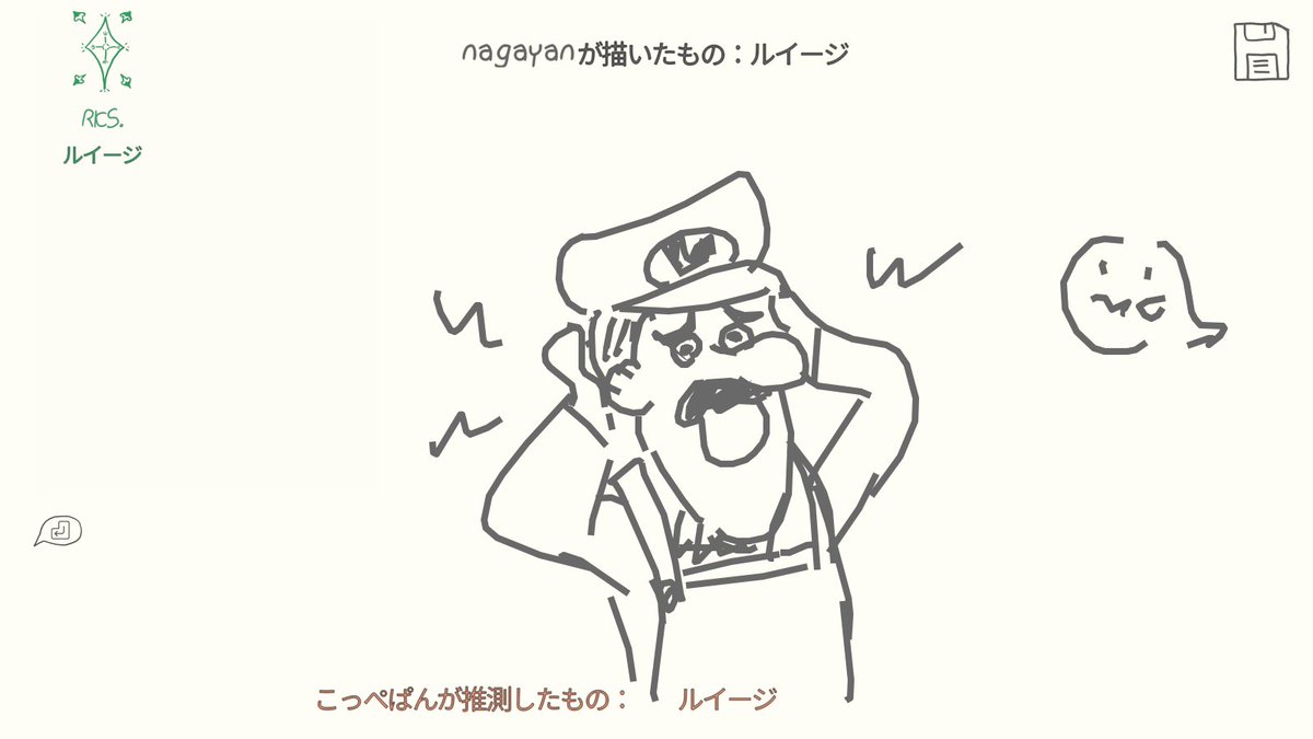きょうのDraw&amp;Guessです。
マンガアニメゲームキャラクター編
#DrawAndGuess 