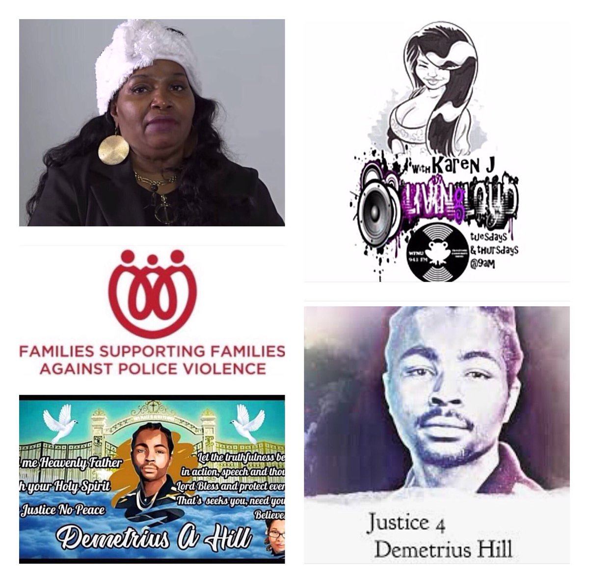 onefunnygook's tweet photo. Tune in Thursday 4/1 at 9 am for an all-new episode of “Living Loud.” Joining me in-studio at 10 am will be Mother of Demetrius Hill (killed by Saint Paul police in 1997), Founder of “Justice4DemetriusHill Resources Foundation” and Advocate for all stolen lives... Marilyn Hill.🐸 https://t.co/HLVeIZdbFR
