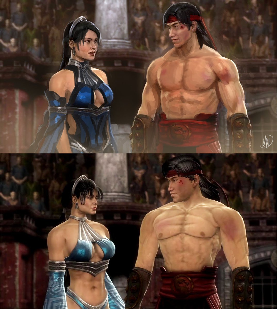jaeon009's tweet photo. I painted over a scene in MK9 #MortalKombat https://t.co/DTOmx1G2FN