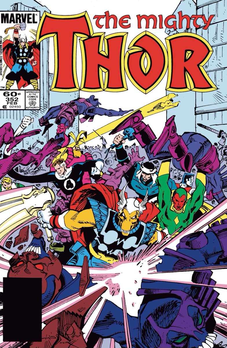 RT @MarvelDailyArt: [Thor #352, Feb. 1985] Ragnarok continues with dual fronts on Asgard and Earth! [#cmro M5777] https://t.co/4ESfL13j8D