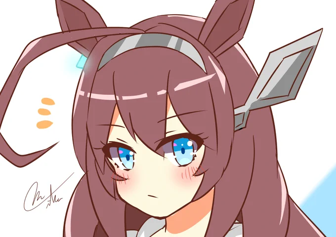 ミホノブルボンの私服、勝負服と違ってだぼっとしてて好き

#ウマ娘 