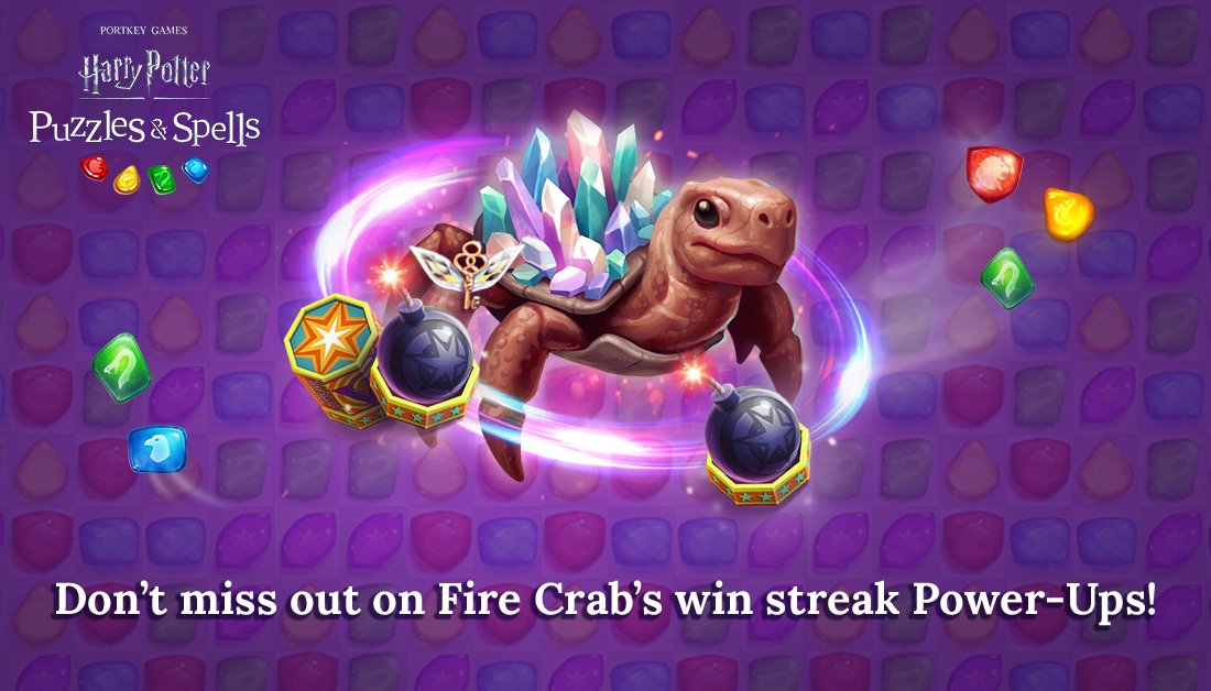 HPPuzzlesSpells's tweet photo. Havenβt collected Fire Crab yet? Thereβs still time to unlock this magical creature with incredible win streak Power-Ups!
Limited time album leaves soon, play NOW β‘οΈ https://t.co/98UPVgKuNQ
#HarryPotter #PuzzlesAndSpells #FireCrab #CreaturesAtHogwartsII https://t.co/jTmKfH8OXv