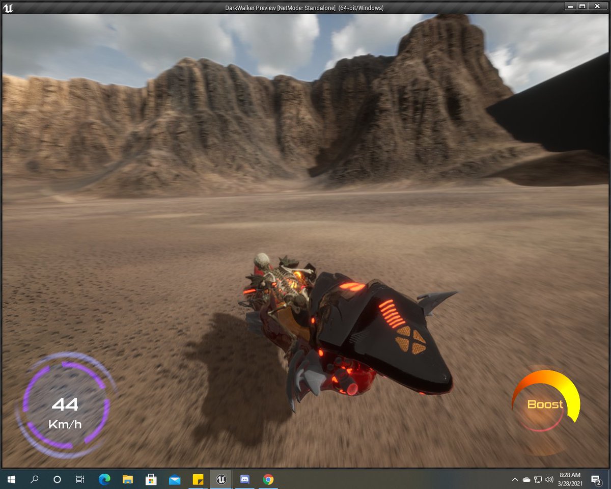 KyotaSyn's tweet photo. So....I stole my own hoverbike from my normal body. #RoleReversal #IndieGameDev #madewithunreal #UnrealEngine #gamedev #UE4 #fantasy #DarkWalker #indiedev #gamedevelopment #OuttaHashTags https://t.co/QioNjgFBJj