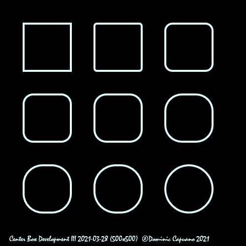 DominicCapuano's tweet photo. Center Box Development III 2021-03-28 (500x500)
Copyright Dominic Capuano 2021
#art #artistsontwitter #generative #generativeart #javascriptart #codeart #calculateart #creativecoding #geometry #mathart #javascript #canvas #HTML5 #CenterBox https://t.co/mtJq3nnDz0
