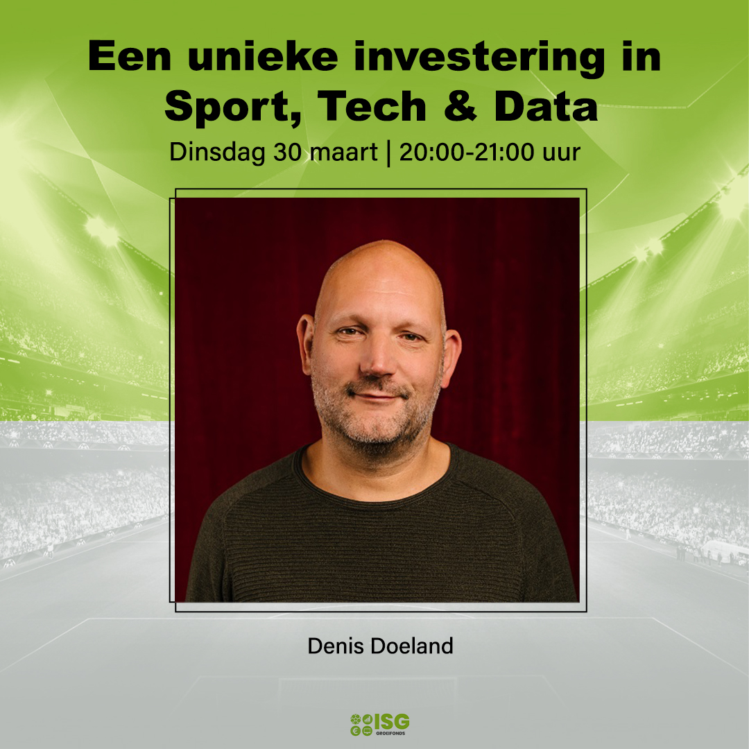 intsportsgroup's tweet photo. Denis Doeland is als digitaal business strateeg betrokken bij ISG. Tijdens de webinar "Een unieke investering in Sport, Tech &amp; Data" op Di 30 maart om 20:00 uur, vertelt hij over het belang en de potentie van data in de sport tech markt. Meld u nu aan 👉 https://t.co/l0AE7mQyEh https://t.co/rZT3awXznJ