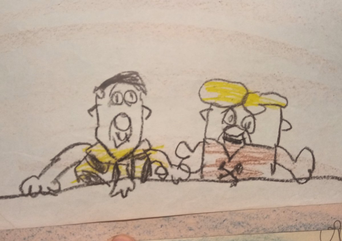 elcerdo's tweet photo. Enquanto a correria da vida me impede de produzir e postar algo novo, vamos de resgastes de desenhos da infância.
#flinstons #fredflintstone #barney. #hannabarbera https://t.co/F5SS4WpvBk