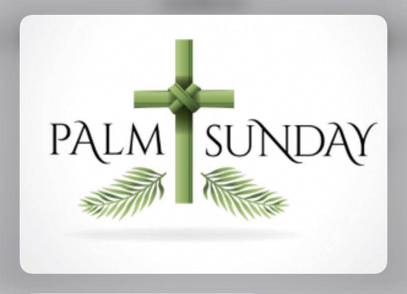 Palm Sunday!
The start of Holy Week!

Domingo de Ramos!
El comienzo de la Semana Santa!!

#PalmSunday
#DomingoDeRamos
#HolyWeek