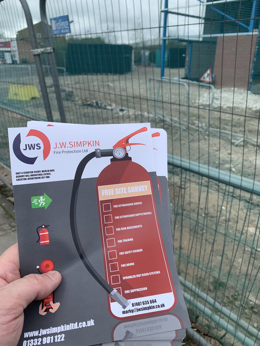 It’s Sunday and Simpkins are out promoting the business 👍🧯
#fireextinguishers #maintenance #safety #jwsimpkin #passivefireprotection #dryriser #firestopping #fireprotection #firealarms

jwsimpkinltd.co.uk