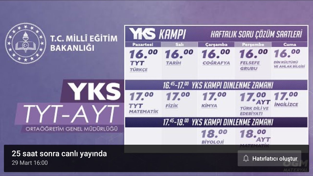 istanbulodm's tweet photo. YKS'ye hazırlanan öğrencilerimiz, canlı yayında "interaktif" soru çözümleri 29 Mart 2021'de Türkçe ve Matematik dersleri ile devam ediyor.

Yayın Linki: https://t.co/dCElOCdTo9

@tcmeb @memleventyazici @SibelSatana https://t.co/nWjc4OeC0x