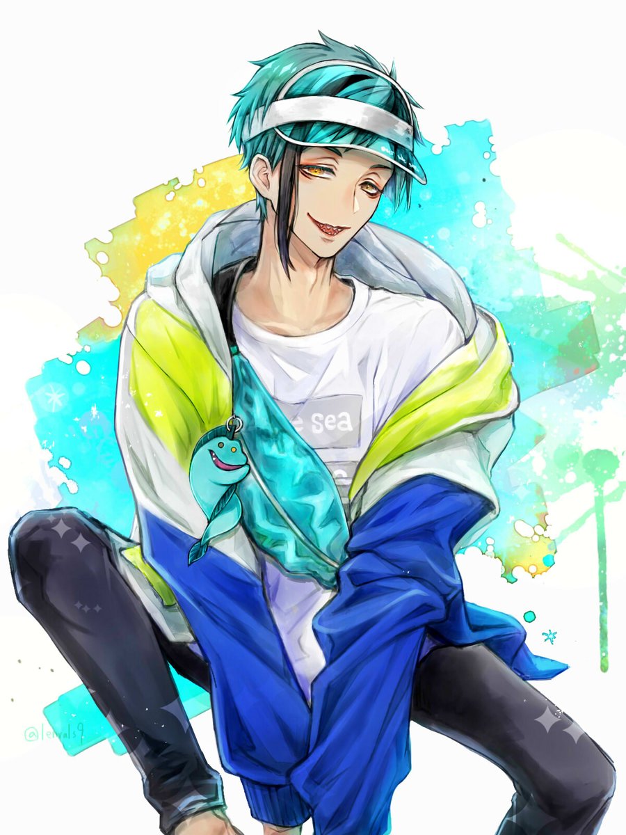 「可愛すぎて描いたキャンプフロイド君～
#ツイステファンアート 」|火津ヨウのイラスト