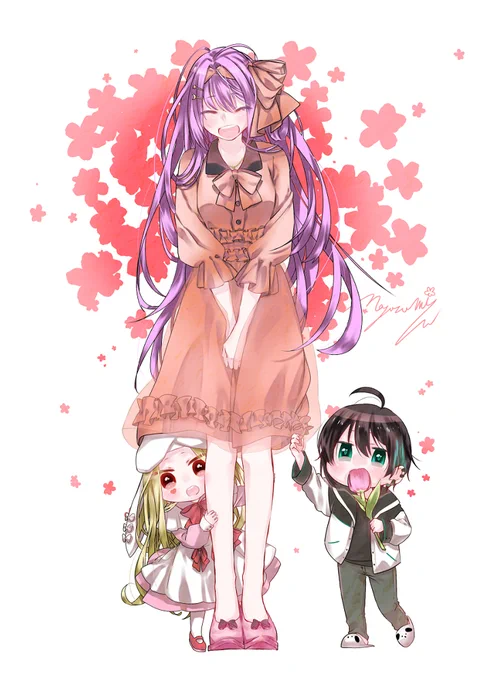 桜のおねえさん #リツキあーと 
桜凛月/ルイス・キャミー/黛灰 
