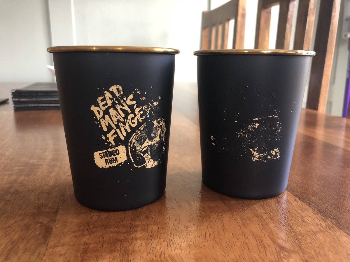Raydport's tweet photo. @deadmansfingers we love our cups, but the pictures wearing off. Such a shame ☹️ https://t.co/7XNzVWDNlr