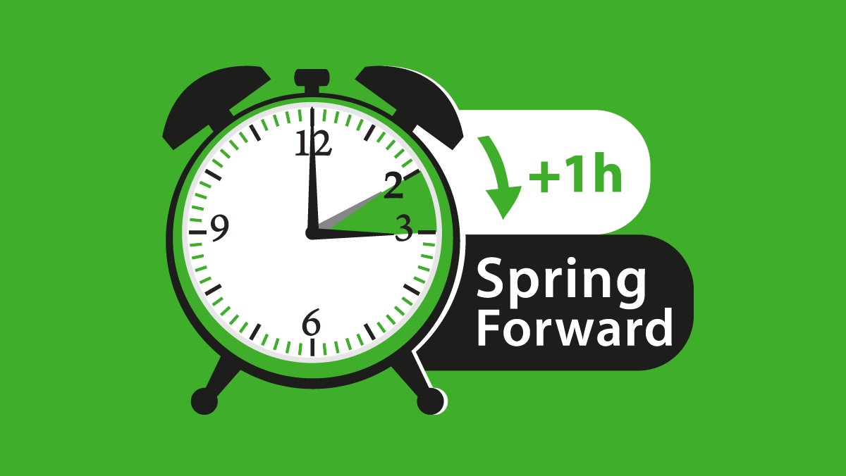 Feeling a little bit tired this morning? 🕒⏰⌚ 

Well then if you haven't already its time for the clocks to go forward! Your digital devices should automatically change, but don't forget to change your traditional clocks if you have them!

#ClocksGoForward #DaylightSaving2021