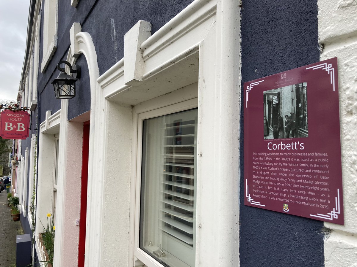 Two of the latest building history signs are now hanging! Three to go. #visiteastclare #discoverloughderg