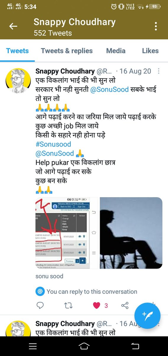 Roaster_Snappy's tweet photo. #Sonusood sir Itne tweets dekhe aapne ek tweet ye bhi dekh lijiye
16Aug2020 se request h #VoteForModi 
#Realherosonusood #sonusoodrealhero @SoodFoundation
@SonuSood https://t.co/Hn4Is7a79Y