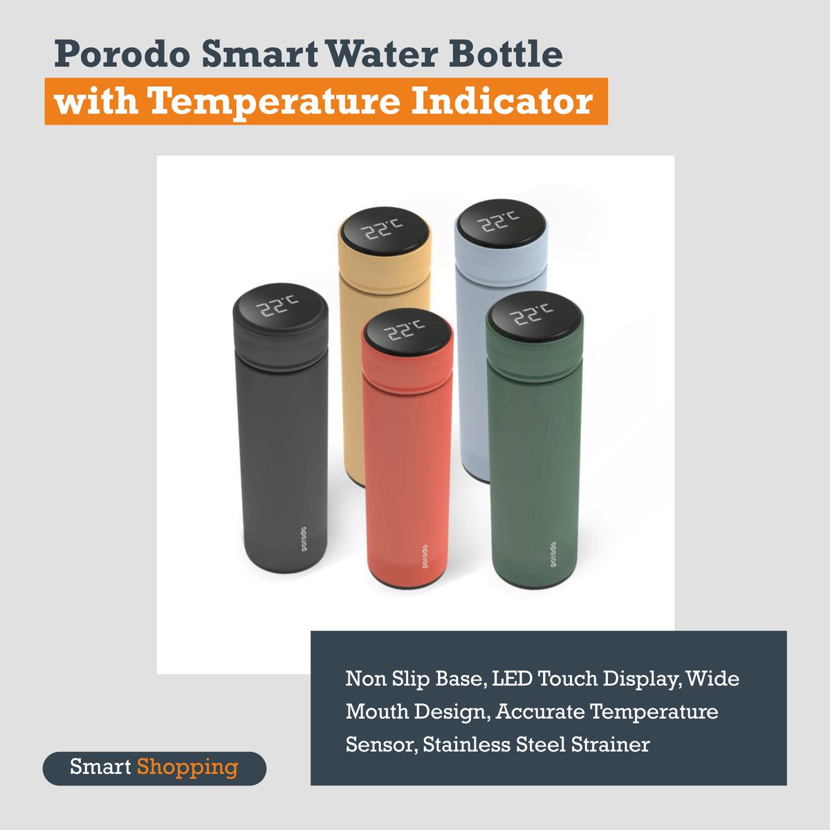 qstoreUAE's tweet photo. Get this amazing Smart Water Bottle with Temperature Indicator. It can keep you healthily hydrated, whether you are traveling, at home, in the office or outdoors, get it now.  

https://t.co/DAdbl8s3zQ https://t.co/rRD2ooRJ5O