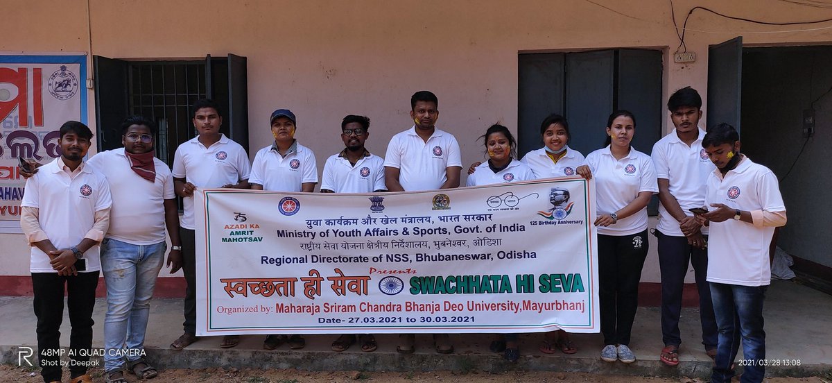 DeepakK52757441's tweet photo. "Our Country is our Identity; so, Keep Identity Clean"
Today, the NSS unit of Maharaja SriRam Chandra Bhanj Deo University in Baripada organized SWACHHTA HI SEVA at four colleges (MCAM, MPC College, Law College, SMMM).
#nssindia
#nssodisha
#nssstate
#NSS
#NSS2021 https://t.co/KJ38bIDZJh
