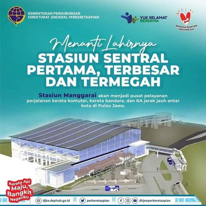 Terbesar dan termegah, memang Presiden Jokowi ini sangat serius untuk memajukan infrastruktur di Indonesia, semoga Stasiun Manggarai ini akan segera lahir ya!
<a href="/NgkongRoses/">Call Me Ngkong Roses🌹</a> <a href="/Dhinijogja/">Dhini</a>