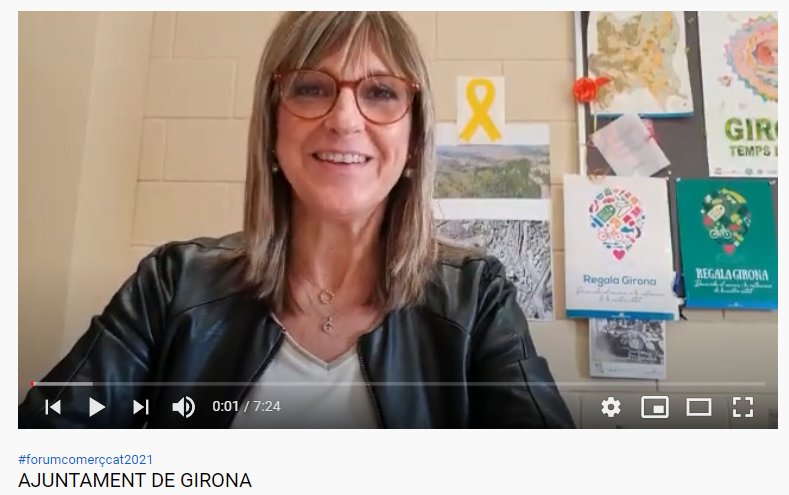 forumcomerc_cat's tweet photo. La Sra. Glòria Plana i Yáñez, Regidora de Promoció econòmica. 

Explica les accions dutes a terme durant aquest temps amb el comerç local a Girona. 
Ho pots veure el YouTube ➡️ forumcomerçcat a la secció de PÍNDOLES PER COMPARTIR. 
#FORUMCOMERCCAT2021 
#comerçlocal 
@girona_cat https://t.co/i7Civq9t7u