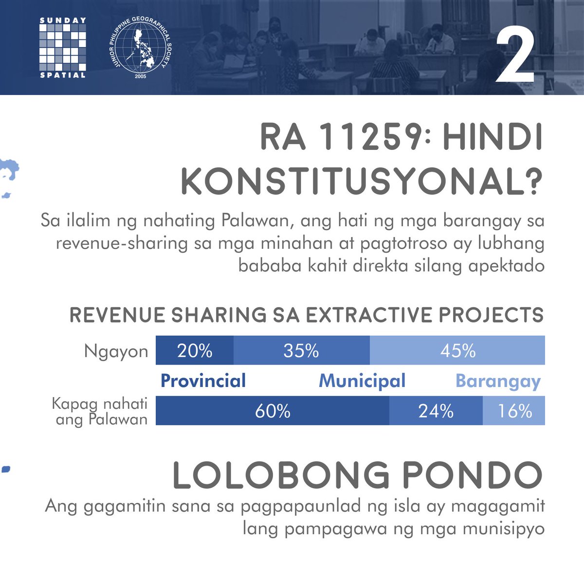 jpgs_upd's tweet photo. [SUNDAY SPATIAL: Role of Grassroots Movements in Halting Palawan Division] 

#SundaySpatial
#OnePalawan
#DiPatagAngMundo

Iniambag nina DC at DB

Facebook link: https://t.co/VTsjyAUjfH https://t.co/FK3hLE5z0x