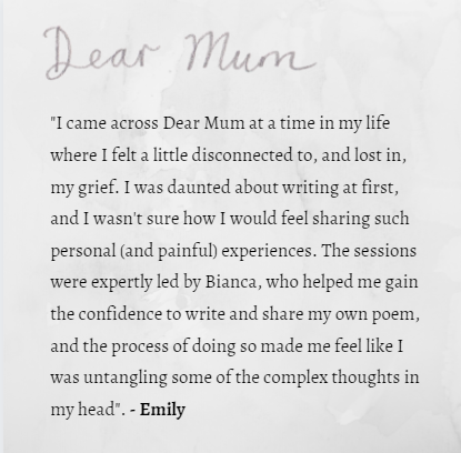 leggetti's tweet photo. Lovely testimonial for my new writing group Dear Mum! More here: https://t.co/QQMum790ek https://t.co/gb9JAZD5XB