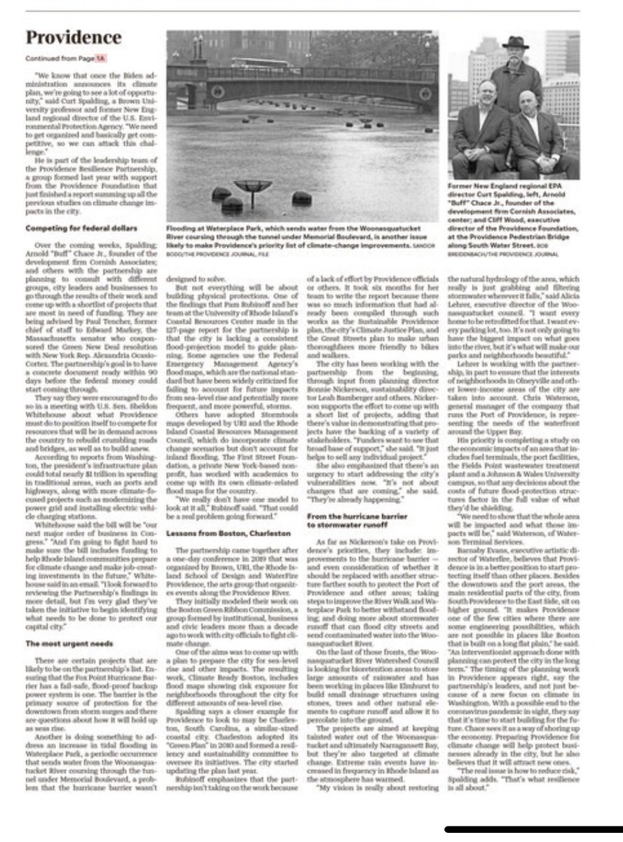 Providence Resilience Partnership (@resilientpvd) on Twitter photo We love seeing #ClimateAction as front page news! We love seeing #ClimateAction as front page news!