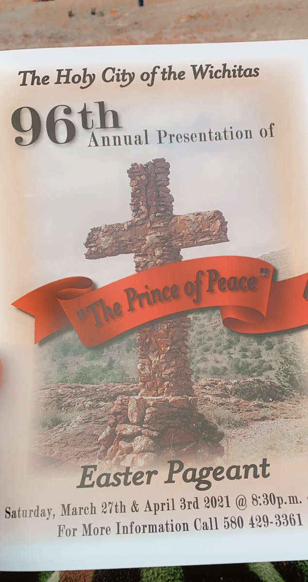 DonnaL3623's tweet photo. 96th Easter Pageant presentation 2021 at Holy City of the Wichitas (Wichita Mountains refuge), outside of Cache, Oklahoma. https://t.co/NQr6WJcWFa