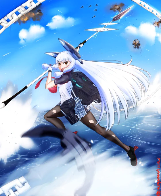 お絵描きを始めて約1周年ということで、現時点の本気画力で叢雲を描きました。

#艦これ #叢雲 