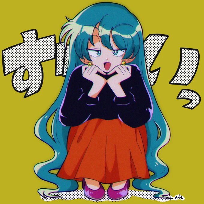 緑というか、ターコイズがすき
 #見た人も無言で緑髪美少女貼れ 